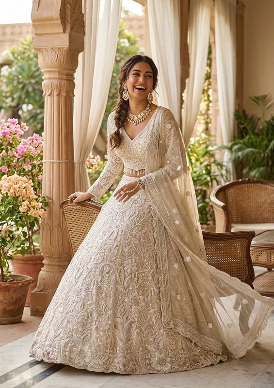 Zari Work Lehenga Set
